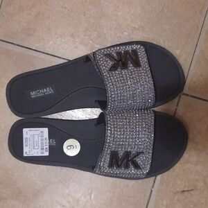 Michael kors bling pool slides